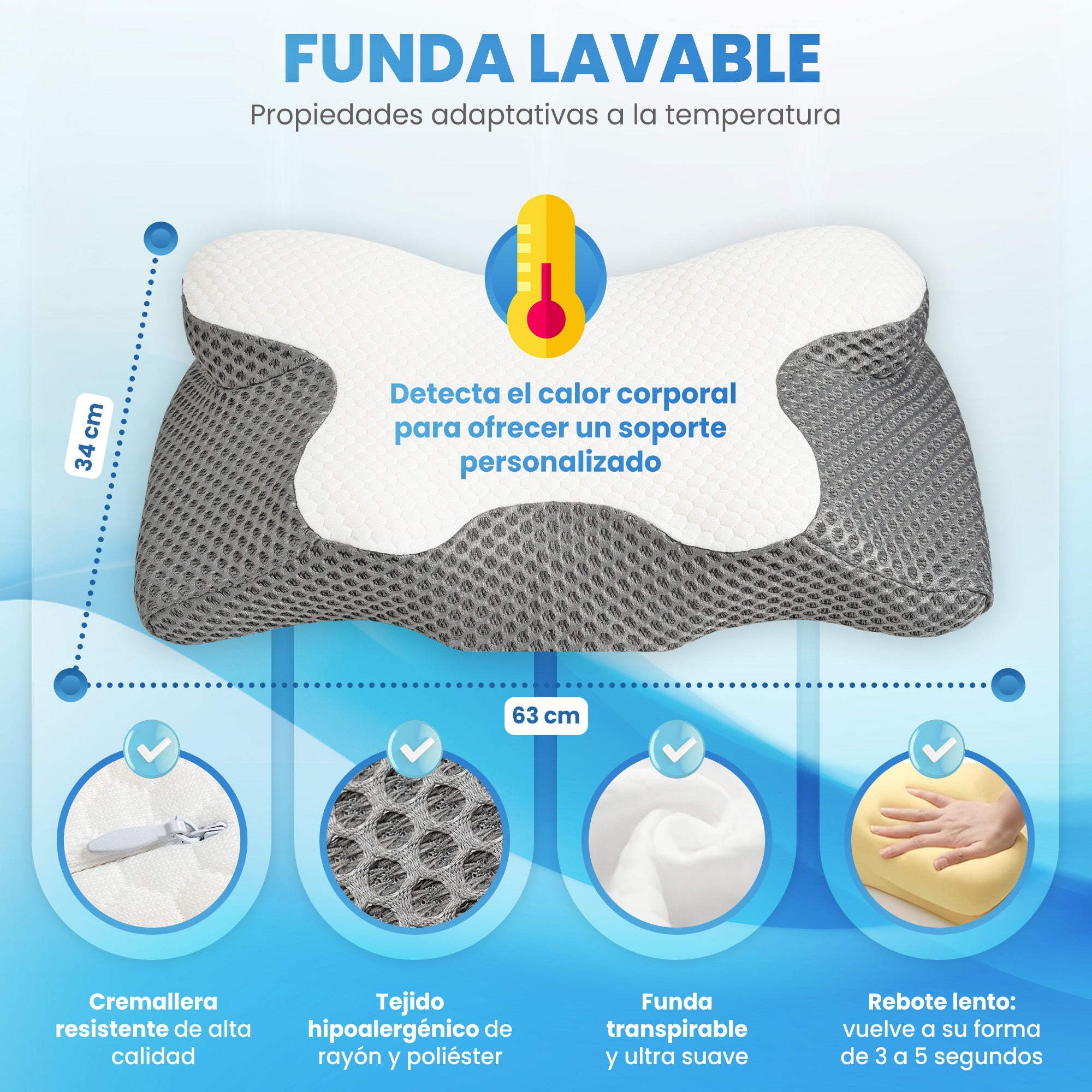 Almohada Cervical Viscoelástica DYMBLISS